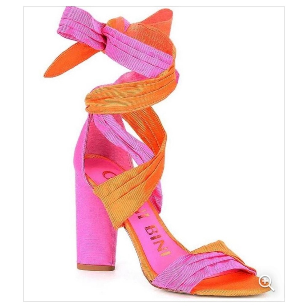 Gianni Bini Pink & Orange Heels Size 8 , great condition